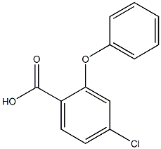 4-chloro-2-phenoxybenzoic acid Structure