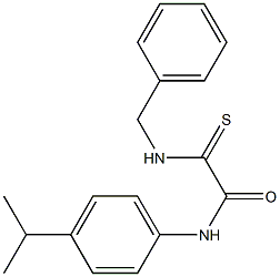 2-(benzylamino)-N-(4-isopropylphenyl)-2-thioxoacetamide Structure