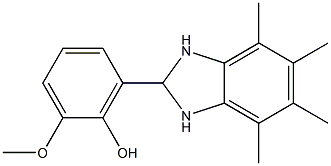 2-methoxy-6-(4,5,6,7-tetramethyl-2,3-dihydro-1H-benzo[d]imidazol-2-yl)phenol 구조식 이미지