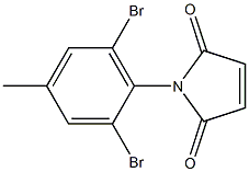 1-(2,6-dibromo-4-methylphenyl)-2,5-dihydro-1H-pyrrole-2,5-dione Structure
