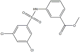 methyl 3-{[(3,5-dichlorophenyl)sulfonyl]amino}benzoate 구조식 이미지
