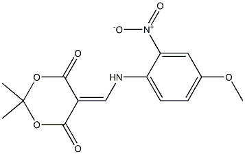 5-[(4-methoxy-2-nitroanilino)methylene]-2,2-dimethyl-1,3-dioxane-4,6-dione Structure