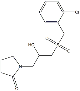 1-{3-[(2-chlorobenzyl)sulfonyl]-2-hydroxypropyl}-2-pyrrolidinone Structure