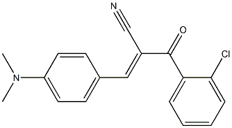 2-(2-chlorobenzoyl)-3-[4-(dimethylamino)phenyl]acrylonitrile Structure