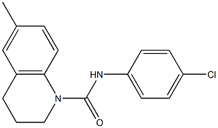 N-(4-chlorophenyl)-6-methyl-3,4-dihydro-1(2H)-quinolinecarboxamide 구조식 이미지