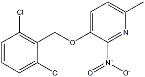 3-[(2,6-dichlorobenzyl)oxy]-6-methyl-2-nitropyridine 구조식 이미지