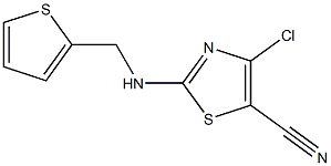 4-chloro-2-[(2-thienylmethyl)amino]-1,3-thiazole-5-carbonitrile 구조식 이미지