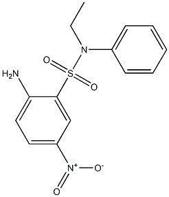 N1-ethyl-N1-phenyl-2-amino-5-nitrobenzene-1-sulfonamide Structure