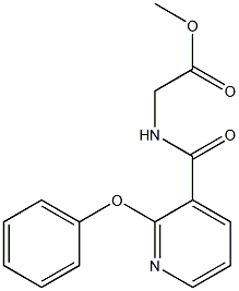 methyl 2-{[(2-phenoxy-3-pyridyl)carbonyl]amino}acetate 구조식 이미지