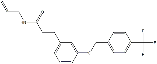 (E)-N-allyl-3-(3-{[4-(trifluoromethyl)benzyl]oxy}phenyl)-2-propenamide Structure