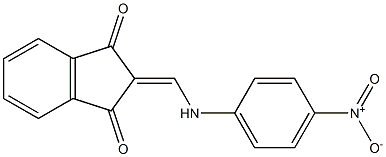 2-[(4-nitroanilino)methylene]-1H-indene-1,3(2H)-dione 구조식 이미지