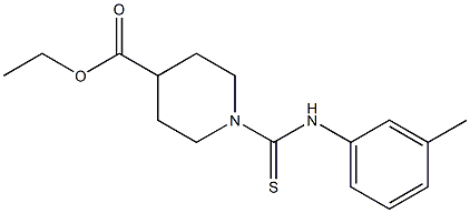 ethyl 1-(3-toluidinocarbothioyl)piperidine-4-carboxylate 구조식 이미지