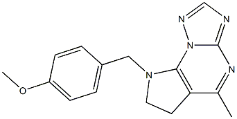 methyl 4-[(5-methyl-6,7-dihydro-8H-pyrrolo[3,2-e][1,2,4]triazolo[1,5-a]pyrimidin-8-yl)methyl]phenyl ether Structure