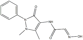 N1-(1,5-dimethyl-3-oxo-2-phenyl-2,3-dihydro-1H-pyrazol-4-yl)-2-hydroxyiminoacetamide Structure