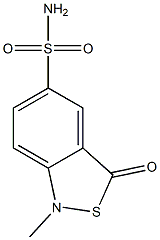 1-methyl-3-oxo-1,3-dihydrobenzo[c]isothiazole-5-sulfonamide Structure