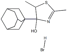 4-(1-adamantyl)-2,5-dimethyl-4,5-dihydro-1,3-thiazol-4-ol hydrobromide Structure