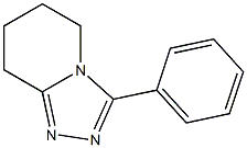 3-phenyl-5,6,7,8-tetrahydro[1,2,4]triazolo[4,3-a]pyridine 구조식 이미지