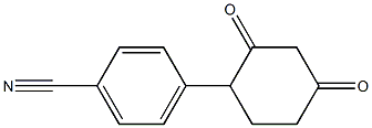 4-(2,4-dioxocyclohexyl)benzenecarbonitrile Structure