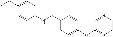 4-ethyl-N-[4-(2-pyrazinyloxy)benzyl]aniline Structure