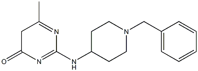 2-(1-BENZYL-PIPERIDIN-4-YLAMINO)-6-METHYL-5H-PYRIMIDIN-4-ONE 구조식 이미지