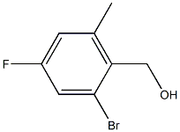 (2-bromo-4-fluoro-6-methylphenyl)methanol 구조식 이미지