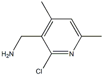 (2-chloro-4,6-dimethylpyridin-3-yl)methanamine Structure