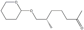 (6S)-6-methyl-7-(tetrahydro-2H-pyran-2-yloxy)heptan-2-one Structure