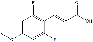 (E)-3-(2,6-difluoro-4-methoxyphenyl)acrylic acid 구조식 이미지