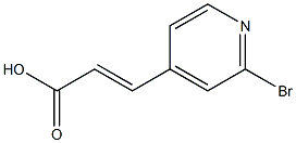 (E)-3-(2-bromopyridin-4-yl)acrylic acid Structure