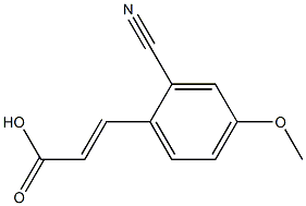 (E)-3-(2-cyano-4-methoxyphenyl)acrylic acid Structure