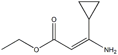 (E)-ethyl 3-amino-3-cyclopropylacrylate Structure