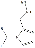 1-((1-(difluoromethyl)-1H-imidazol-2-yl)methyl)hydrazine 구조식 이미지