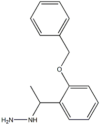 1-(1-(2-(benzyloxy)phenyl)ethyl)hydrazine Structure