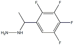 1-(1-(2,3,4,5-tetrafluorophenyl)ethyl)hydrazine Structure