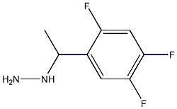 1-(1-(2,4,5-trifluorophenyl)ethyl)hydrazine Structure