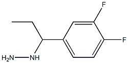 1-(1-(3,4-difluorophenyl)propyl)hydrazine Structure