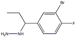 1-(1-(3-bromo-4-fluorophenyl)propyl)hydrazine Structure