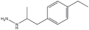 1-(1-(4-ethylphenyl)propan-2-yl)hydrazine 구조식 이미지