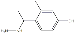 1-(1-(4-hydroxy-2-methylphenyl)ethyl)hydrazine 구조식 이미지