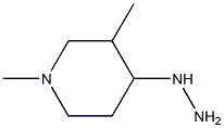 1-(1,3-dimethylpiperidin-4-yl)hydrazine Structure