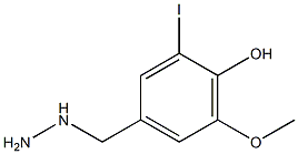 1-(4-hydroxy-3-iodo-5-methoxybenzyl)hydrazine 구조식 이미지