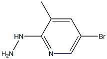 1-(5-bromo-3-methylpyridin-2-yl)hydrazine Structure