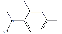 1-(5-chloro-3-methylpyridin-2-yl)-1-methylhydrazine 구조식 이미지