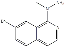 1-(7-bromoisoquinolin-1-yl)-1-methylhydrazine Structure