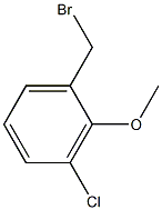 1-(bromomethyl)-3-chloro-2-methoxybenzene 구조식 이미지