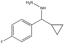 1-(cyclopropyl(4-fluorophenyl)methyl)hydrazine 구조식 이미지