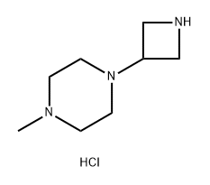 1-Azetidin-3-yl-4-methyl-piperazine 구조식 이미지