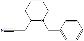 2-(1-benzylpiperidin-2-yl)acetonitrile Structure