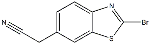 2-(2-bromobenzo[d]thiazol-6-yl)acetonitrile Structure