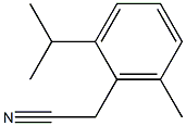 2-(2-isopropyl-6-methylphenyl)acetonitrile 구조식 이미지